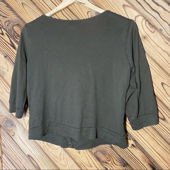 Kieran Moss Green Short Cardigan - Picture 4 of 4